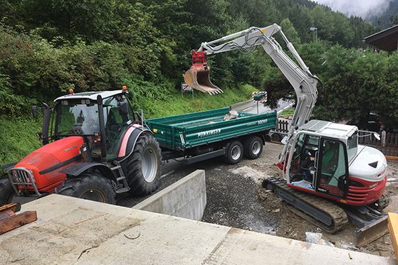 Erdbewegung in Neustift im Stubaital