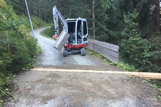 Wegsanierung in Neustift im Stubaital